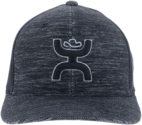 HOOEY Men's Ash Flexfit Fitted Hat (Small/Medium, Grey) in Saudi Arabia
