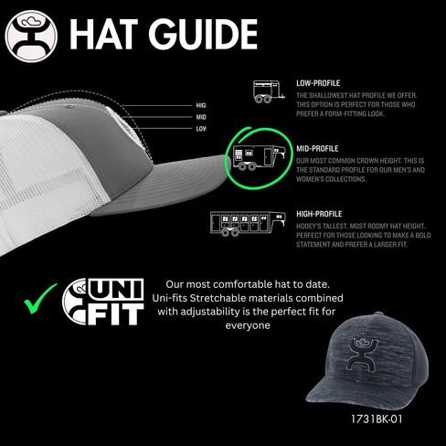 HOOEY Men's Ash Flexfit Fitted Hat (Small/Medium, Grey) in Saudi Arabia