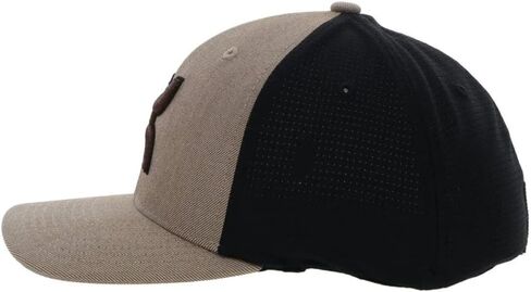 HOOEY Men's Ash Flexfit Fitted Hat (Small/Medium, Grey) in Kuwait