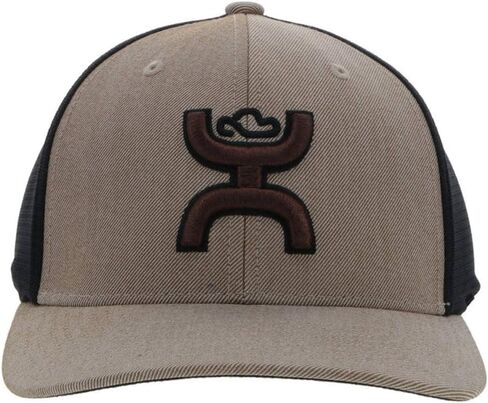 HOOEY Men's Ash Flexfit Fitted Hat (Small/Medium, Grey) in Kuwait