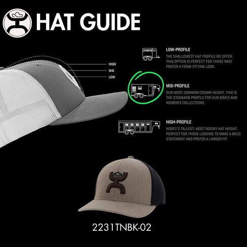 HOOEY Men's Ash Flexfit Fitted Hat (Small/Medium, Grey) in Kuwait