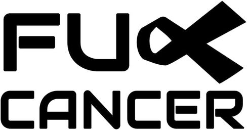 ملصق اللعنة على السرطان، شريط للتوعية بالسرطان، ملصق نافذة ممتص للصدمات مناسب للسيارات والشاحنات 6 بوصة (وردي) in Kuwait