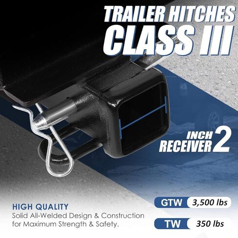 Auto Dynasty 2 Inches Class 3 Trailer Hitch Receiver Compatible with Acura MDX Honda Pilot 01-08 in Saudi Arabia