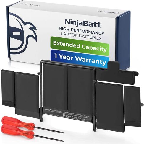 NinjaBatt A1713 A1708 Replacement Battery for MacBook Pro 13-inch A1708 (Late 2016,Mid 2017 Years) - [4781mAh/54.5Wh/11.4V ] in Kuwait
