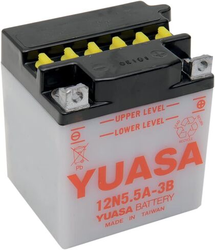 YUASA 12N5.5A-3B CONVENTIONAL 12 VOLT BATTERY, Manufacturer: YUASA, Part Number: 920-212-AD, VPN: YUAM22A5B-AD, Condition: New in Saudi Arabia