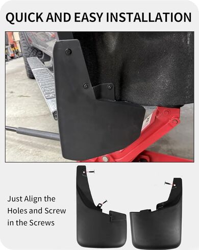 اللوحات الطينية لسيارة Ford F250 F350 Super Duty (2011-2016)، 4 قطع من واقيات الطين الأمامية والخلفية، متوافقة مع F250 F350 F450 F550 مع مشاعل الحاجز in Saudi Arabia