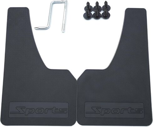 Car Mud Flaps Universal Sport Car Styling Rubber Mud Guards (18 * 17 * 0.2, 2pcs) in Saudi Arabia