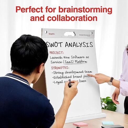 Staples 958103 Stickies Easel Pads 25-Inch X 30-Inch White 30 Sheets/Pad 2 Pads/Ct in Kuwait