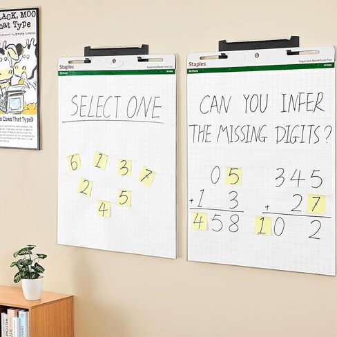 Staples 958102 Stickies Tabletop Easel Pad 20-Inch X 23-Inch White 20 Sheets/Pad (23448) in Kuwait