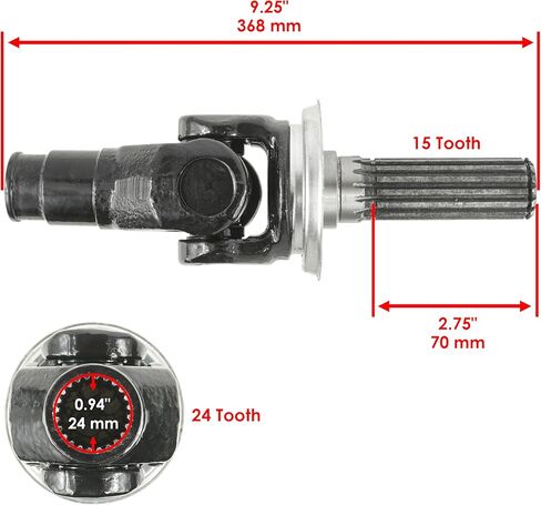 Caltric Rear Axle Drive Shaft Inside and Gasket Compatible with Kawasaki 39158-1119/11060-1251 in Saudi Arabia