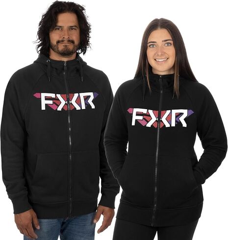 FXR Split Hoodie Full Zip Front Pouch Pockets Hooded Comfort Black/Neon Fusion in Saudi Arabia
