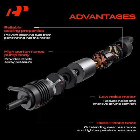 A-Premium Front Windshield Washer Pump Compatible with Nissan Armada 2005-2015 in Saudi Arabia