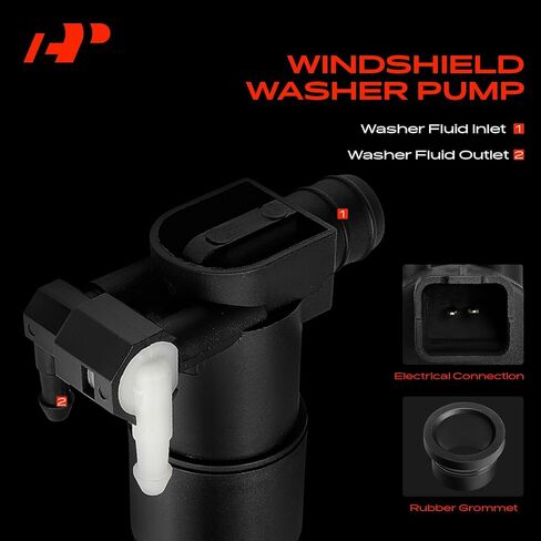 A-Premium Front Windshield Washer Pump Compatible with Nissan Armada 2005-2015 in Saudi Arabia