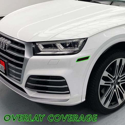 لون دخان الفينيل المقطوع مسبقًا لسيارة Audi Q5 SQ5 Sidemarker 2018-2020 (3. Sidemarker، 20% دخان داكن) in Saudi Arabia