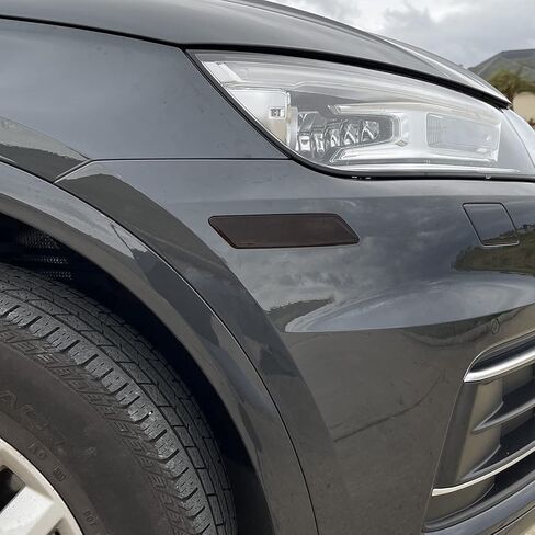 لون دخان الفينيل المقطوع مسبقًا لسيارة Audi Q5 SQ5 Sidemarker 2018-2020 (3. Sidemarker، 20% دخان داكن) in Saudi Arabia