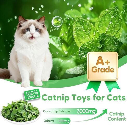 3 Pcs Interactive Cat Toys Cat Pillows, Soft and Durable Crinkle Sound Catnip Toys, Cat Toys for Indoor Cats Funny Kitten Toys Cat Exercise in Saudi Arabia