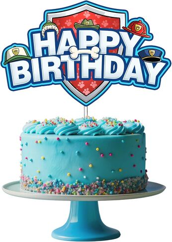 Puppy Patrol Birthday Cake Topper for Party (Boys and Girls) in Saudi Arabia