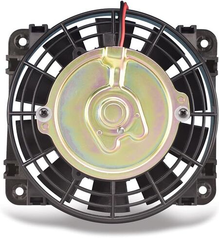 Electric Cooling Fan - 10 in Trimline Reversible | Push/Pull Radiator Fan Assembly | 12V Paddle Blade Cooling Unit - Universal Fit in Saudi Arabia