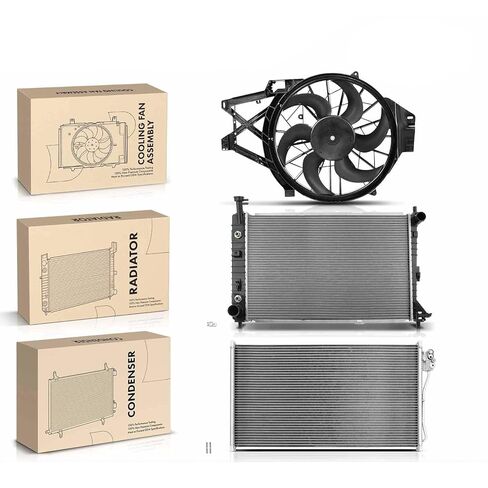 Replacement Parts for Radiator&AC Condenser&Cooling Fan Kit for Ford Mustang 1999-2004 3.8L 3.9L Mod-AP88P-108062 in Saudi Arabia
