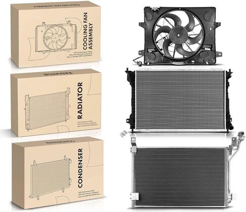 Replacement Parts for Radiator&AC Condenser&Cooling Fan Kit for Lincoln Town Car Mercury Marauder Mod-AP88P-40476 in Saudi Arabia