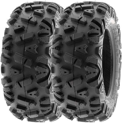 【2 Front 22x7-12 】【2 Rear 22x10-12 】SunF ATV UTV All Terrain Tires Tubeless 6 Ply Rating- A033 - Power I in Kuwait
