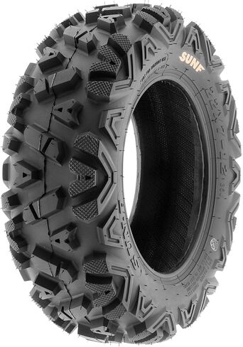 【2 Front 22x7-12 】【2 Rear 22x10-12 】SunF ATV UTV All Terrain Tires Tubeless 6 Ply Rating- A033 - Power I in Kuwait