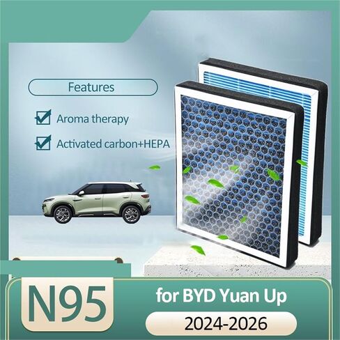 Activated Carbon Air Filter Fit for BYD Yuan Up S1 Pro 2024 2025 Air Conditioner Filter Car Accessories Auto Parts in Saudi Arabia