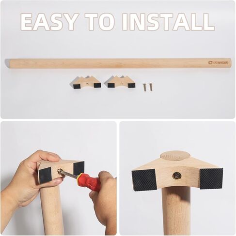 Versatile 40 Inch Beech Wood Balance Beam for Plantar Fasciitis, Heel spur at Home - Enhance Balance, Ankle Foot Strength, Flexibility for All Ages in Saudi Arabia