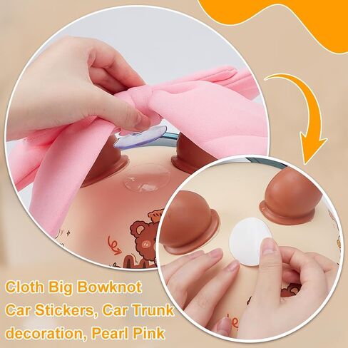UNICRAFTALE 1Pcs Motorcycle Helmets Bowknot Decoration Adhesive Suction Cup Cute Bow Ornament Motorbike Helmets Decor for Ski Bike Fashion Helmets Patches for Women 21.5x28.5x4.3cm in Saudi Arabia