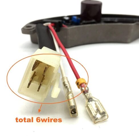 Aluminum AVR5-1A AVR Automatic Voltage Regulator Single Phase 6 Wires 250V/470UF Stabilizer for 3kw 5kw Generator Set in Saudi Arabia