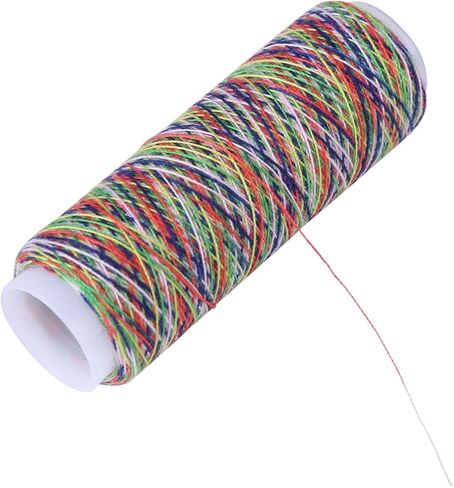 5pcs Sewing Thread Set, Rainbow Polyester Sewing Thread Kit Iridescent Hand Machine Sewing String Spool for Hand Sewing Embroidery Quilting Stitching in Saudi Arabia