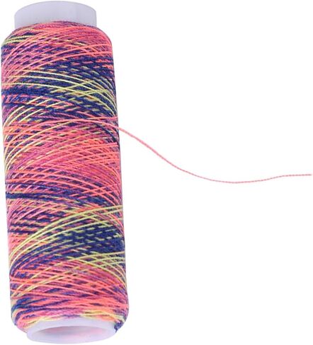 5pcs Sewing Thread Set, Rainbow Polyester Sewing Thread Kit Iridescent Hand Machine Sewing String Spool for Hand Sewing Embroidery Quilting Stitching in Saudi Arabia