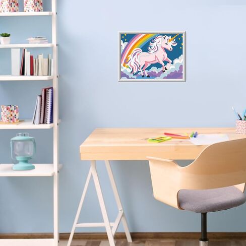 Ravensburger Creart Pink Unicorn Paint by Numbers Kit for Children in Saudi Arabia