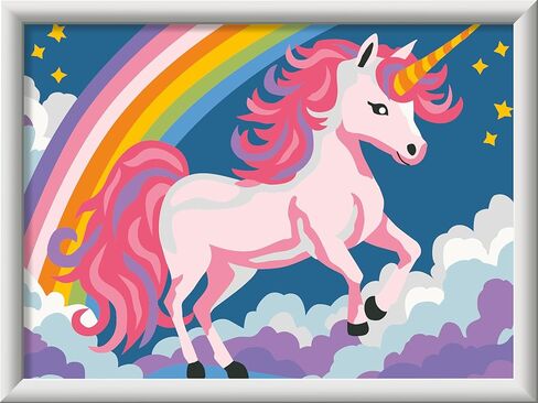 Ravensburger Creart Pink Unicorn Paint by Numbers Kit for Children in Saudi Arabia
