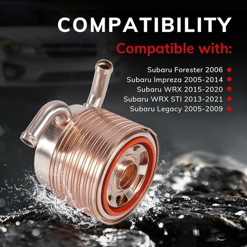 21311AA120 مبرد زيت المحرك متوافق مع سوبارو امبريزا WRX STI فورستر ليجاسي 2005-2021 2.0L 2.5L 21311-AA120 in Kuwait