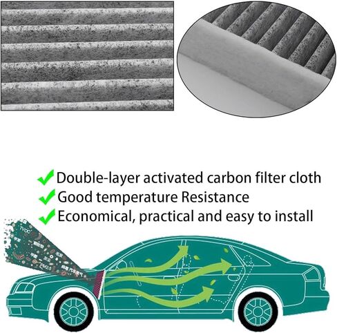 Car Air Conditioning Filter for Volvo V60 2015 LR056138,Activated Carbon Cabin Air Filter Replacement Car Accessories in Saudi Arabia