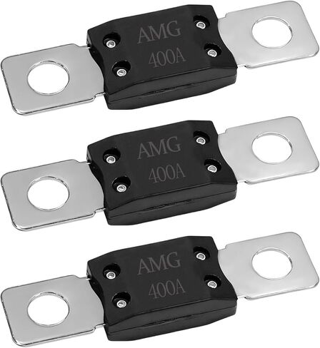 3 قطع 175A MEGA Fuse، سبائك النحاس عالية التيار على صمامات السيارات، مسمار تثبيت AMG Fuse للسيارات والشاحنات والقوارب والقوارب ومركبات البناء وإكسسوارات السيارات in Kuwait