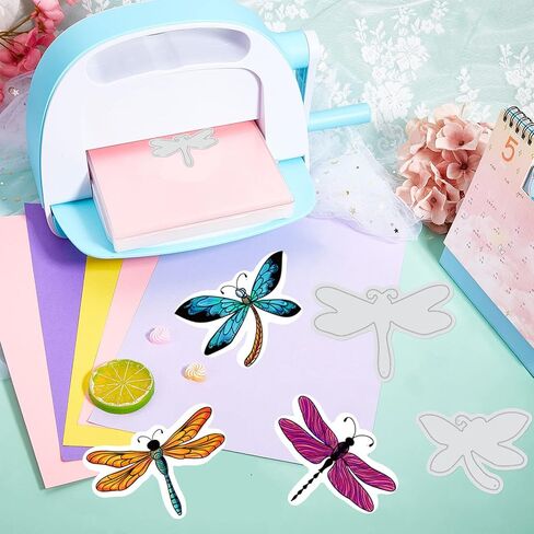 GLOBLELAND Insect Illustrations Clear Stamp and Cutting Dies Set for Card Making Butterfly Silicone Transparent Stamps Insect Metal Die Cuts for DIY Scrapbooking Photo Album Decor in Kuwait