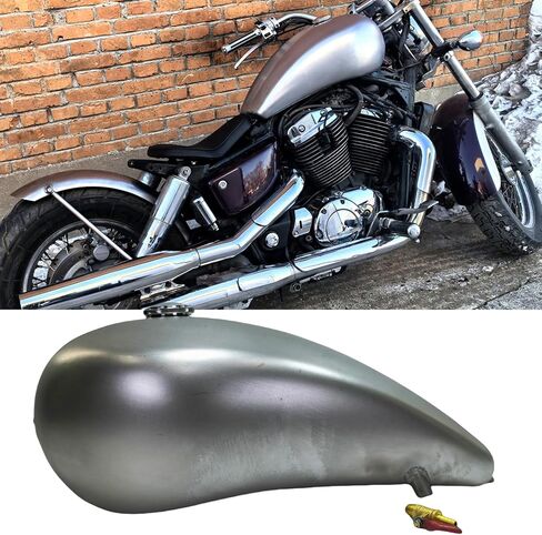 Fuel Tank Oil Tank For Honda Shadow 1100 VT1100 2004-2009 Silver in Saudi Arabia