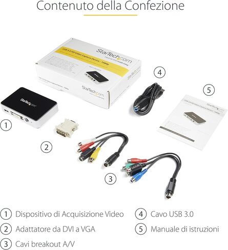 StarTech.com HDMI to USB C Video Capture Device 1080p 60fps - UVC - External USB 3.0 Type-C Capture/Live Streaming - HDMI Audio/Video Recorder Adapter - comp with USB-C/USB-A/Thunderbolt 3 (UVCHDCAP) in Saudi Arabia