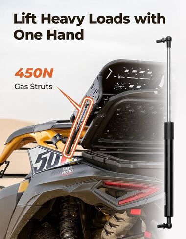 حامل أمتعة حامل الإطارات الاحتياطية من KEMIMOTO متوافق مع Can-Am Maverick R 2024+، ملحقات UTV لسرير رف البضائع الخلفي، استبدل OEM # 715007306 in Saudi Arabia