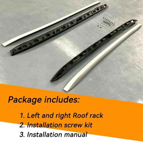 US Stock Roof Rack Fits for Acura MDX 2014 2015 2016 2017 2018 2019 2020 2021 Luggage Cargo Roof Rack Rails Side Bars 2pcs,Silver in Saudi Arabia