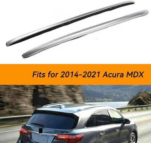US Stock Roof Rack Fits for Acura MDX 2014 2015 2016 2017 2018 2019 2020 2021 Luggage Cargo Roof Rack Rails Side Bars 2pcs,Silver in Saudi Arabia
