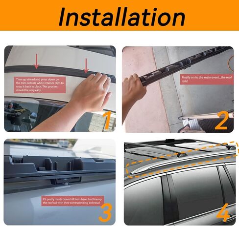 US Stock Roof Rack Fits for Acura MDX 2014 2015 2016 2017 2018 2019 2020 2021 Luggage Cargo Roof Rack Rails Side Bars 2pcs,Silver in Saudi Arabia