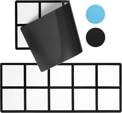 Bright Creations 4 Pack Giant Magnetic Ten Frames with 48 Math Counters, Magnet Frame for Classroom Learning in Saudi Arabia