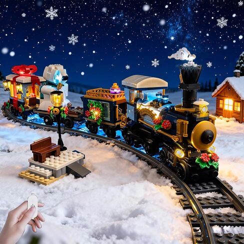 مجموعة إضاءة LED Kyglaring متوافقة مع مجموعة بناء قطار عيد الميلاد 10361 Holiday Express Train من Lego، ترقية التحكم باللمس والتعتيم (الأضواء فقط، لا توجد مجموعة نماذج) in Kuwait