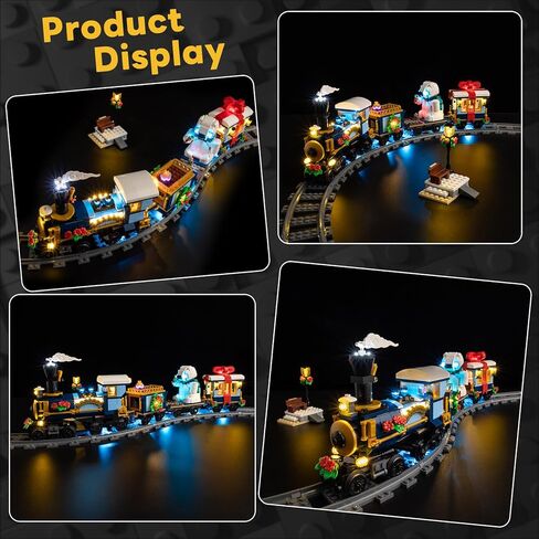 مجموعة إضاءة LED Kyglaring متوافقة مع مجموعة بناء قطار عيد الميلاد 10361 Holiday Express Train من Lego، ترقية التحكم باللمس والتعتيم (الأضواء فقط، لا توجد مجموعة نماذج) in Kuwait