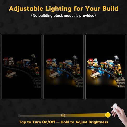 مجموعة إضاءة LED Kyglaring متوافقة مع مجموعة بناء قطار عيد الميلاد 10361 Holiday Express Train من Lego، ترقية التحكم باللمس والتعتيم (الأضواء فقط، لا توجد مجموعة نماذج) in Kuwait