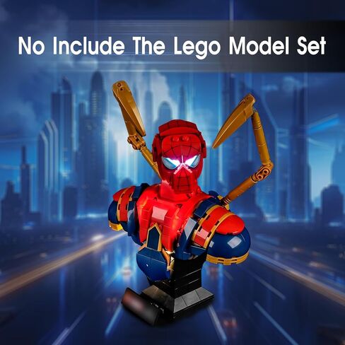 ضوء LED لمجموعة Lego 76191 Marvel Infinity Gauntlet، مجموعة إضاءة متوافقة مع نموذج مكعبات البناء Lego 76191، غير متضمنة مجموعة النموذج in Saudi Arabia