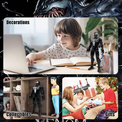 lasama Action Figures, 12 Inch Collectible Figures Toys for Boys Characters Toys Prefect Gift for Christmas, Thanksgiving Day, Birthday, Children’s Day for Kids (Black) in Saudi Arabia